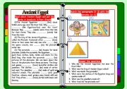 English Worksheet: Ancient Egypt - Past Simple