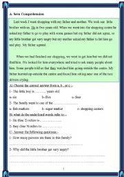 English Worksheet: 12 tests by a team of teachers and supervisors from the Western Educational Zone 