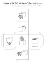 Prepositions of Place (EASY) Dice Game incl. Memory Game (by blunderbuster)