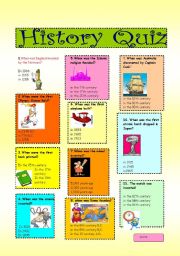 history quiz. PART 1
