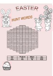 Easter Hunt Words