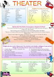 English Worksheet: THEATER