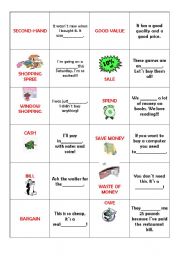 English Worksheet: Money Memory