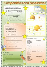 English Worksheet: Comparatives and Superlatives