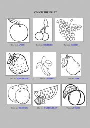 English Worksheet: Coloring