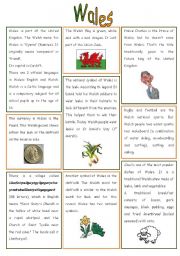 English Worksheet: Wales