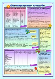 (2pages) 14 grammar activities 