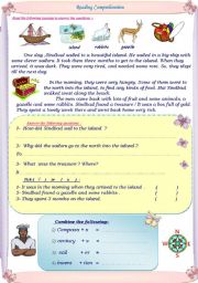 English Worksheet: Sindbad and the sailors.