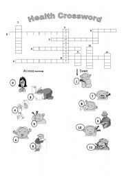 English Worksheet: Symptoms of diseases