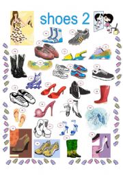 English Worksheet: SHOES 2, 2 PAGES, INCLUDED KEYS