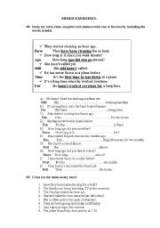 English worksheet: Mixed tenses 2