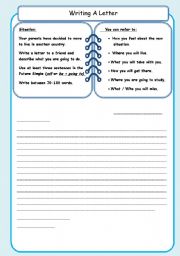 English Worksheet: Writing an informal letter (1)