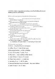 English Worksheet: conditional