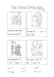 English Worksheet: The Three Little Pigs (I): Reading