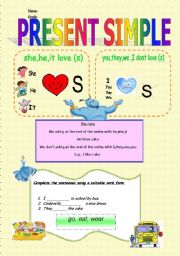 English worksheet: Pressnt Simple