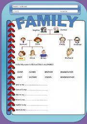 FAMILY WORKSHEET