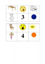 English worksheet: Bingo - Revising vocabulary PART 2