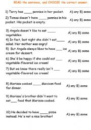 English worksheet: READ the sentence