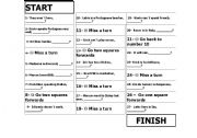 English worksheet: Board game for practicing Tag Questions