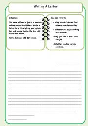 English Worksheet: Writing an informal letter (3)