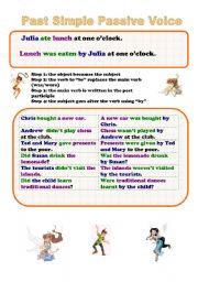 English Worksheet: PASSIVE VOICE PAST SIMPLE