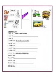 English worksheet: PAST SIMPLE PRACTICE