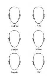 English Worksheet: Empty faces