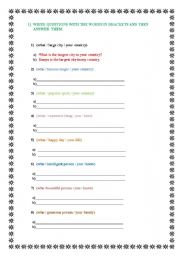 English worksheet: SUPERLATIVES