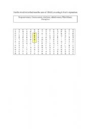English Worksheet: Friends - Wordseek -  UNAGI 