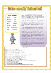 English Worksheet: Ancient Egypt