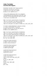 English worksheet: SONG: TAKE A BOW BY RIHANNA