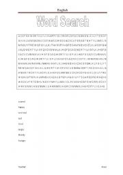 English Worksheet: Adjectives