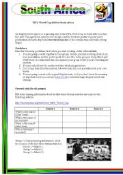 English Worksheet: WebQuest South Africa