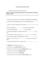 English worksheet: Travels and Holydays