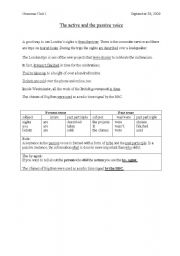 English worksheet: passive voice