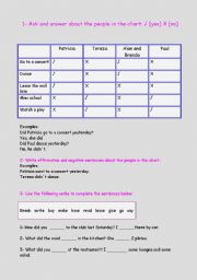 English Worksheet: Simple Past