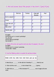 English worksheet: Simple Past