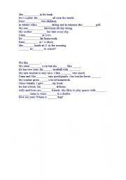 English Worksheet: Fill-in