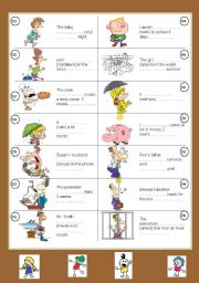 English Worksheet: Past simple of regular verbs + particles (set II)