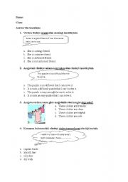 English worksheet: Adjectives and adverbs