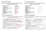 English Worksheet: Phrasal verbs with keys (2 pages) 