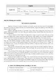 English Worksheet: TEST ON RAP MUSIC