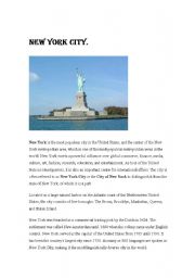 English Worksheet: New york!