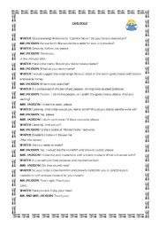 English Worksheet: Restaurant menu and dialogue_part 2