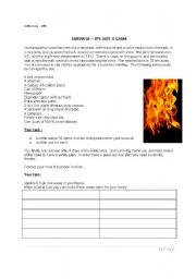 English Worksheet: SURVIVAL 1