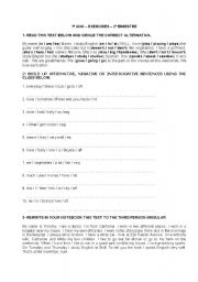 English Worksheet: Simple present