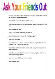 English Worksheet: Conversation ~~
