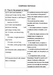 English Worksheet: If clauses