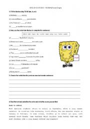 English Worksheet: Simple Presente- Review