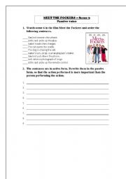 English Worksheet: PASSIVE VOICE - MEET THE FOCKERS